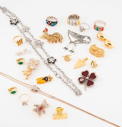 Lot of various costume jewelry including...