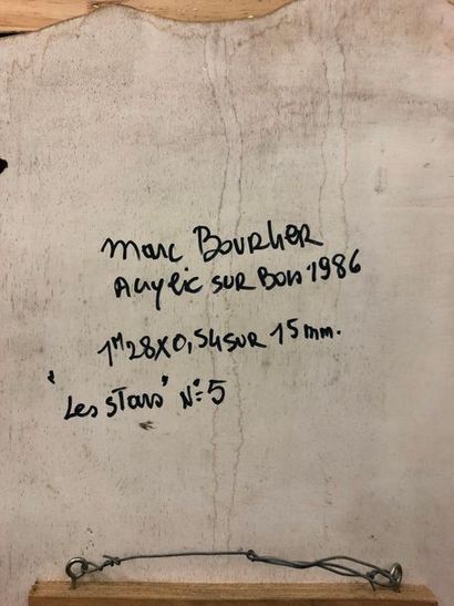 Marc BOURLIER (1947) 


Stars #5, 1986. 

Acrylic...