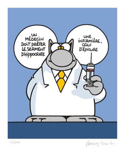 PHILIPPE GELUCK
Silkscreen print EPICURE,...