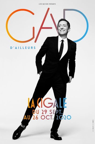 Gad Elmaleh
2 tickets for the premiere of...