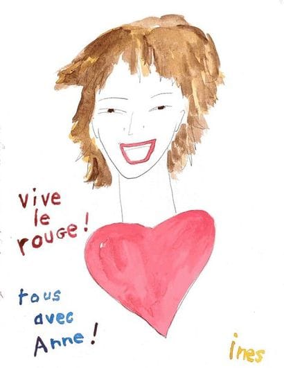 Inès de LA FRESSANGE
Drawing signed by Ines...