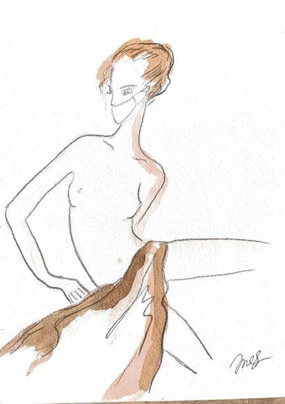 Inès de LA FRESSANGE
Drawing signed by Ines...