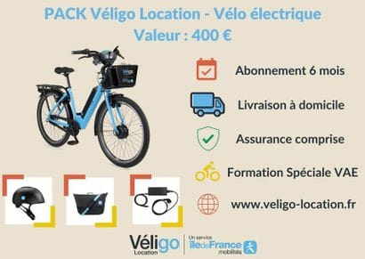 Veligo Location
1 pack Véligo Location, 6...