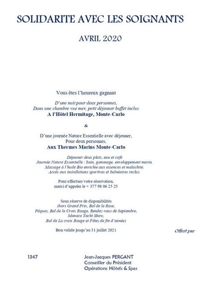 SOCIETE DES BAINS DE MER DE MONTE-CARLO
One...