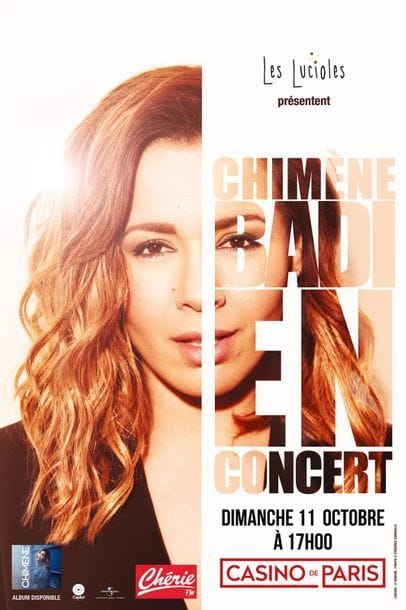 Chimène Badi offre deux places de concerts...