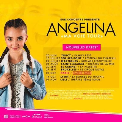 Angelina offers 2 tickets to attend the concert...