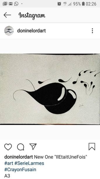 Donine Lord
Charcoal pencil drawing on paper,...