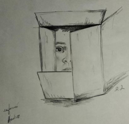 Donine Lord
Charcoal drawing on paper, entitled...