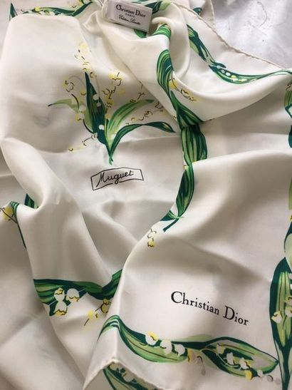 Silk scarf Cristian Dior collection Muguet...