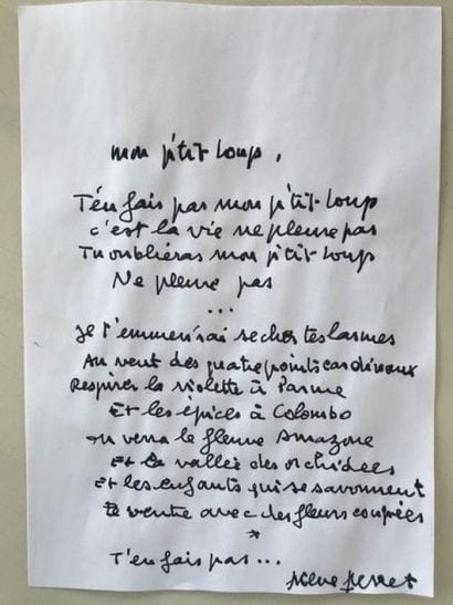 Pierre Perret offers the lyrics to the song...