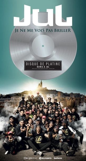 JUL
Disque de platine remis à l'artiste Jul...