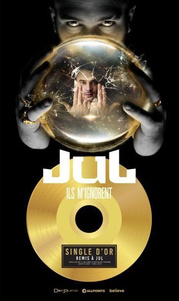JUL
Single d'or remis à l'artiste jul pour...