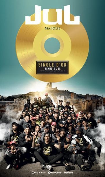 JUL
Single d'or remis à l'artiste jul pour...