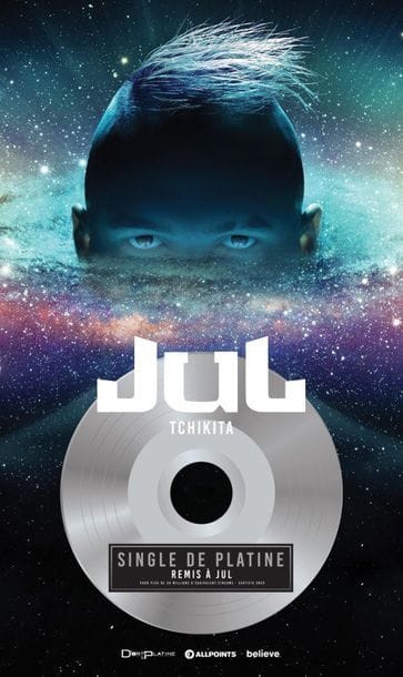 JUL
Single de platine remis à l'artiste Jul...
