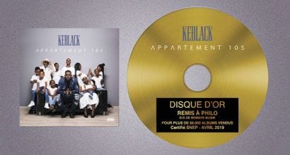 KEBLACK 

Gold disc awarded to the artist...