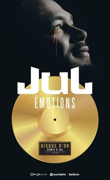 JUL
Disque d'or remis à l'artiste Jul pour...