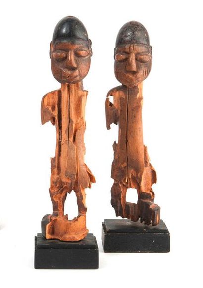 GHANA, Ewé

Pair of Venavi twins.

Carved...