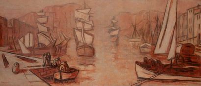 RENE SEYSSAUD (1867-1952)


Sailboats in...