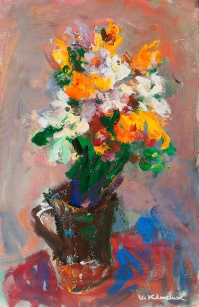 Vasyl KHMELUK (1903-1986)


Bouquet of flowers.

Gouache...