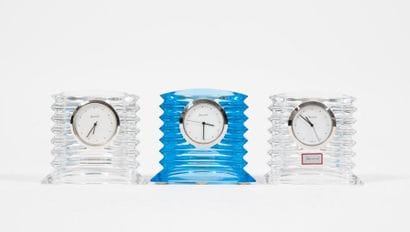 BACCARAT


Set of 3 Lalande clocks 

Crystal,...