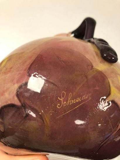SCHNEIDER


Ball vase with tight neck, with...