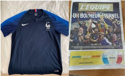 Maillot deux étoiles Equipe de France et...