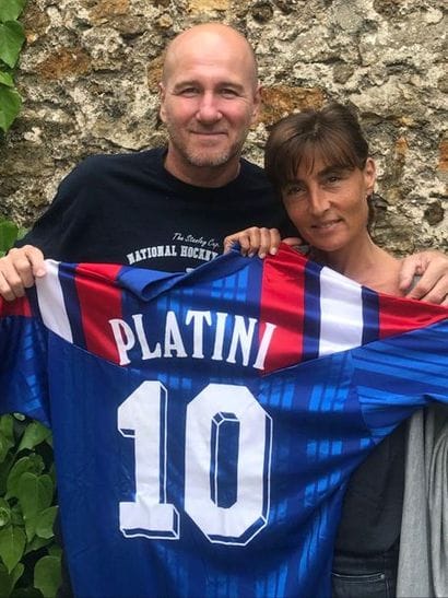 Maillot de Michel PLATINI
Jean-Charles SABATTIER...