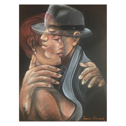 AMARAL Maria
Pastel on black cardboard 