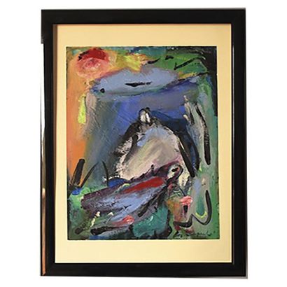 Departe Guy
Huile sur papier + cadre 32 x...