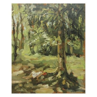 Gasior Laurence
Huile sur toile « Jeune fille...