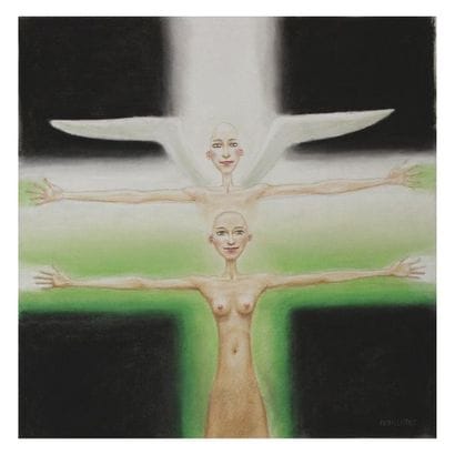 FEUILLOLEY Myriam
Pastel sec « Ange gardien »...