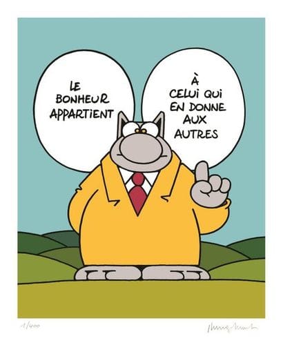 PHILIPPE GELUCK
Silkscreen print BONHEUR,...