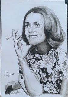 ABDEL LAKHDOURI
Portait de Jeanne Moreau...