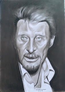 ABDEL LAKHDOURI
Portait de Johnny Hallyday...