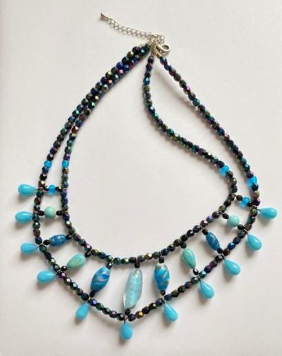 CYRIELLE CLAIR
Black/iridescent and blue...