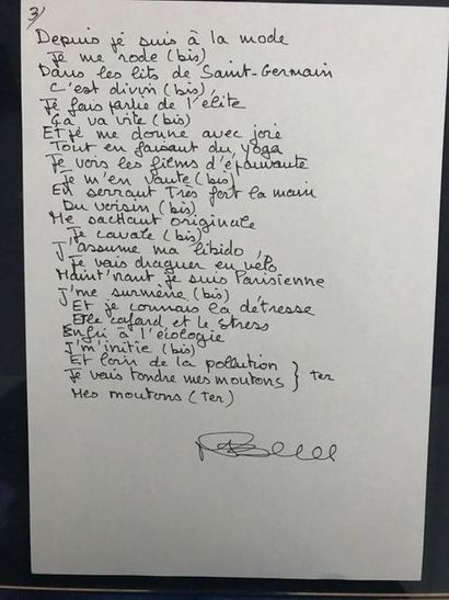 MARIE-PAULE BELLE
The lyrics of the song...