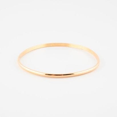 Bracelet demi jonc en or jaune (750).

Poids...