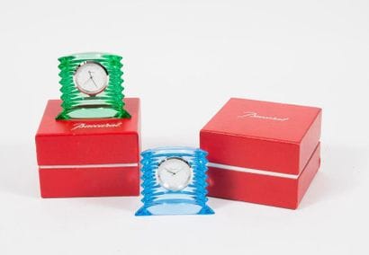 BACCARAT


Deux pendulettes Lalande.

En...