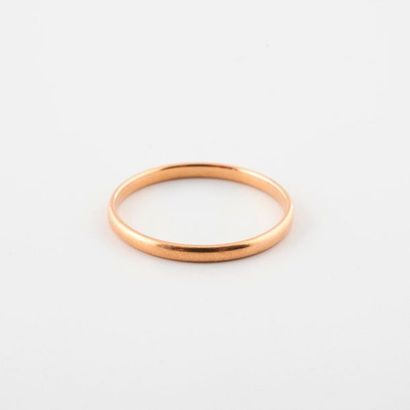 Yellow gold wedding ring (750) 

Weight:...