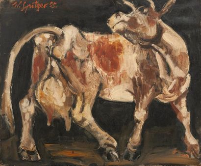 WALTER SPITZER (1927)
Holy cow, 1955.
Oil...