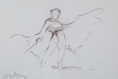 Miguel MACAYA (1964) 
Passe de poitrine 
Crayon...