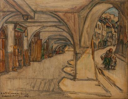Germain DAVID-NILLET (1861-1932)
The arcades...