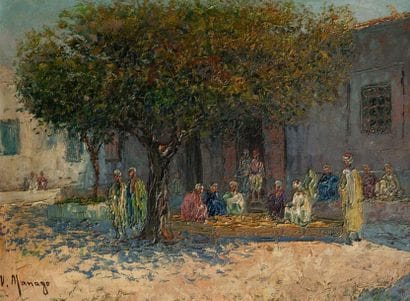 Vincent MANAGO (1880-1936)
Scène de village,...