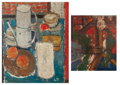 Évariste BOCCHI (1928-1966)
Still life. 
Oil...