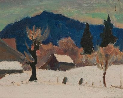 Paul Jean Decrind (1916-1995)
Soir d'hiver...