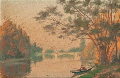Constant Léon DUVAL (1877-1956) 
The Seine...