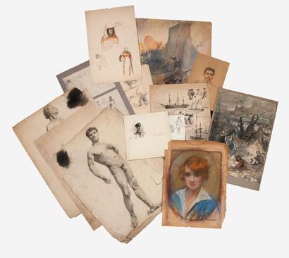 Charles FOUQUERAY (1869-1956)
Set of eleven...