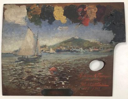 Roberto CASTELLANOS (1871-1942)
Voilier rentrant...