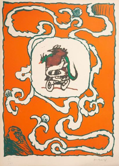 Pierre ALECHINSKY (1927)
Rotterdam, 1974.
Lithographie....