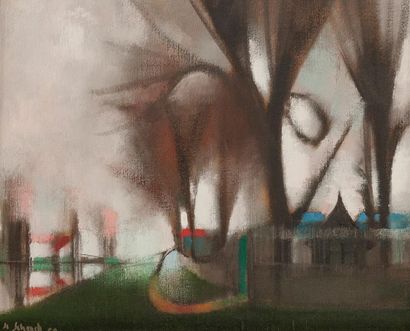Jean-Claude SCHENK (1928)
L'Isle Adam, 1958.
Huile...